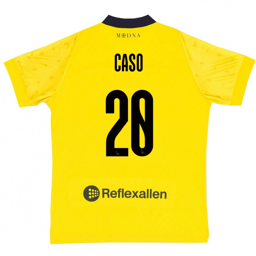 Danxen Hombre Camiseta Giuseppe Caso #20 Amarillo Marino 1ª Equipación 2025/26 La Camisa México