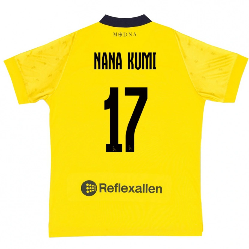 Danxen Hombre Camiseta Ronald Nana Kumi #17 Amarillo Marino 1ª Equipación 2025/26 La Camisa México