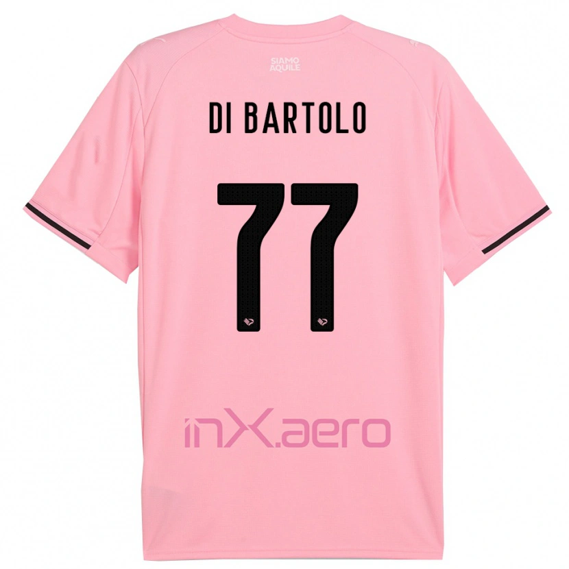 Danxen Hombre Camiseta Francesco Di Bartolo #77 Rosa Negro 1ª Equipación 2025/26 La Camisa México