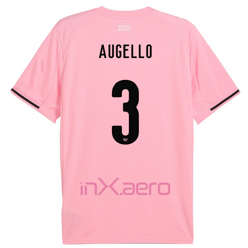 Danxen Hombre Camiseta Tommaso Augello #3 Rosa Negro 1ª Equipación 2025/26 La Camisa México