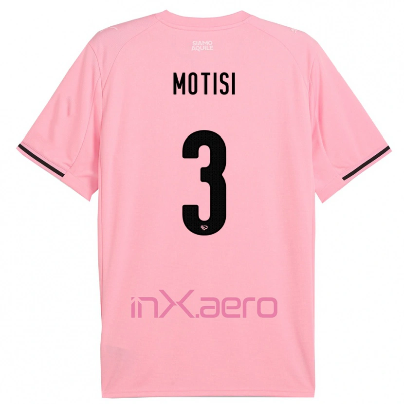 Danxen Hombre Camiseta Giuseppe Motisi #3 Rosa Negro 1ª Equipación 2025/26 La Camisa México