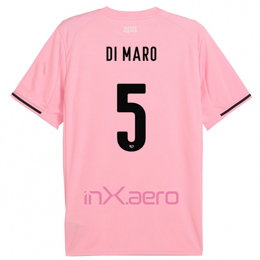 Danxen Hombre Camiseta Filippo Di Maro #5 Rosa Negro 1ª Equipación 2025/26 La Camisa México