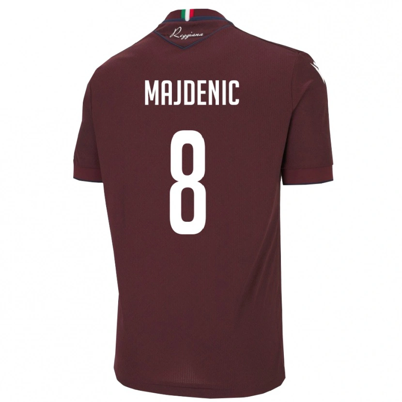 Danxen Hombre Camiseta Fran Majdenic #8 Borgoña Blanco 1ª Equipación 2025/26 La Camisa México