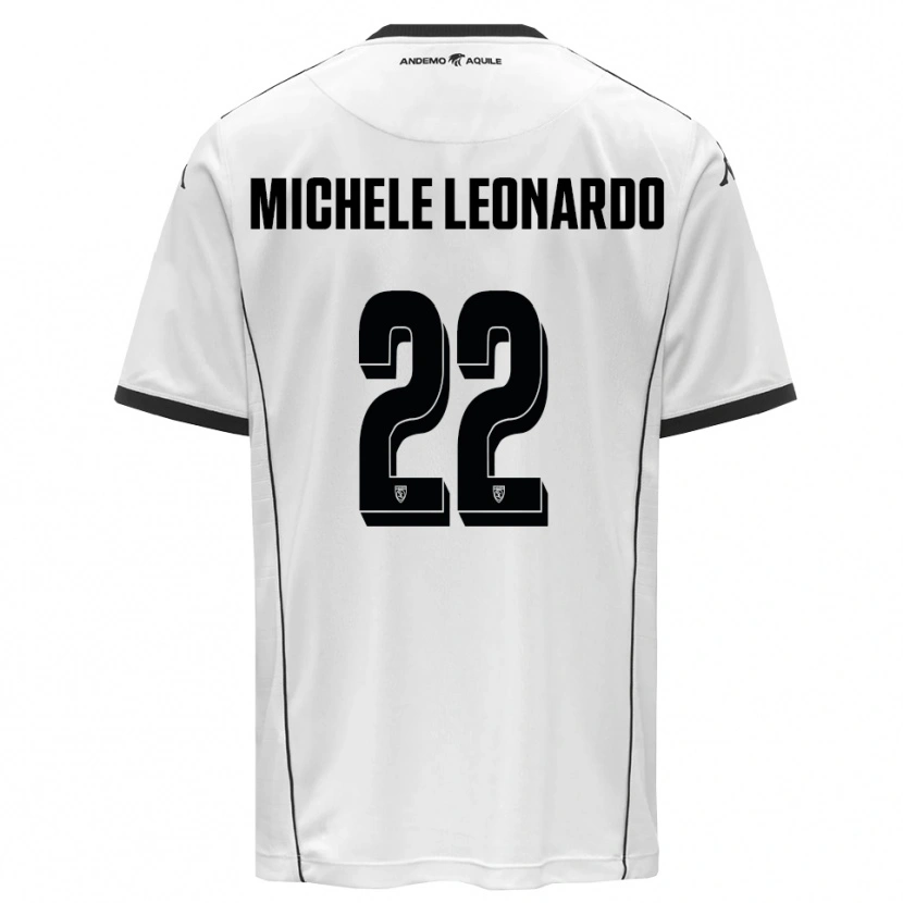 Danxen Hombre Camiseta Matteo Michele Leonardo #22 Blanco Negro 1ª Equipación 2025/26 La Camisa México