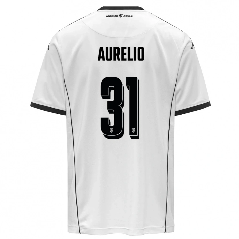 Danxen Hombre Camiseta Giuseppe Aurelio #31 Blanco Negro 1ª Equipación 2025/26 La Camisa México