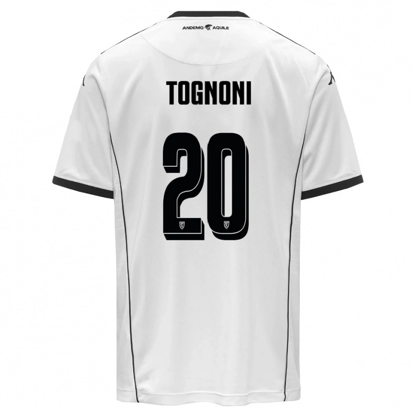 Danxen Hombre Camiseta Thomas Tognoni #20 Blanco Negro 1ª Equipación 2025/26 La Camisa México