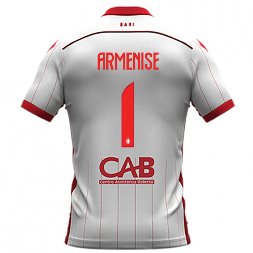 Danxen Hombre Camiseta Gaetano Armenise #1 Blanco Rojo 1ª Equipación 2025/26 La Camisa México