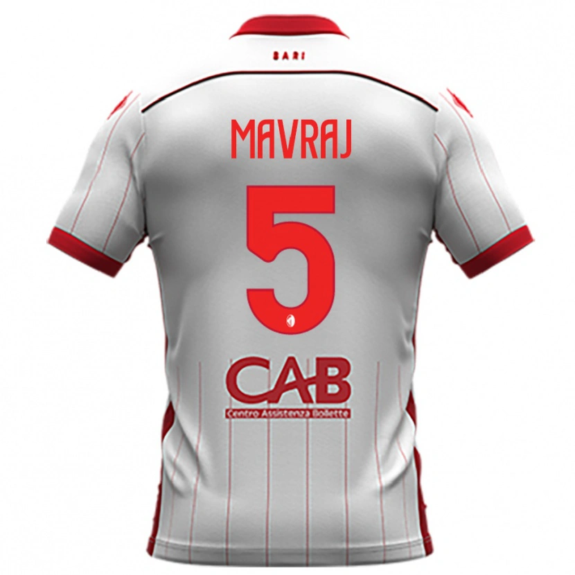 Danxen Hombre Camiseta Indrit Mavraj #5 Blanco Rojo 1ª Equipación 2025/26 La Camisa México