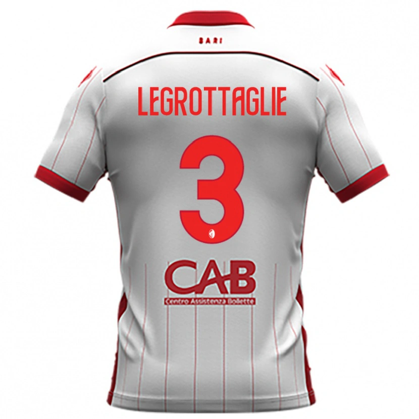 Danxen Hombre Camiseta Umberto Legrottaglie #3 Blanco Rojo 1ª Equipación 2025/26 La Camisa México