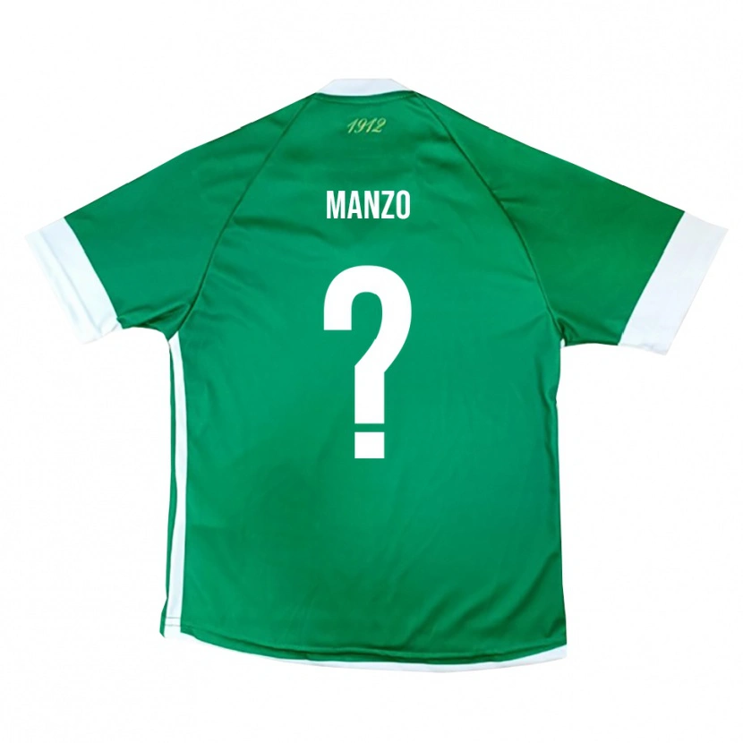 Danxen Hombre Camiseta Antonio Manzo #0 Verde Blanco 1ª Equipación 2025/26 La Camisa México