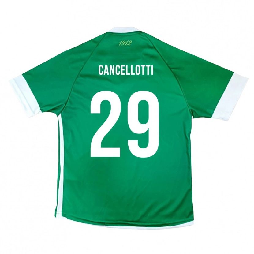 Danxen Hombre Camiseta Tommaso Cancellotti #29 Verde Blanco 1ª Equipación 2025/26 La Camisa México