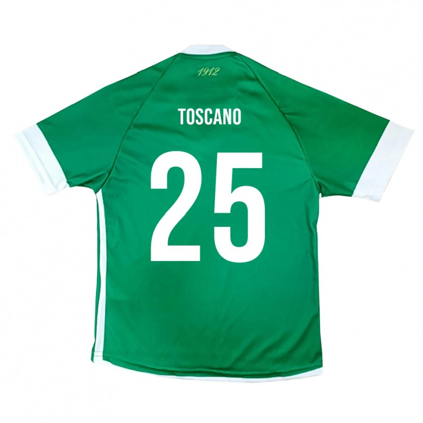 Danxen Hombre Camiseta Marco Toscano #25 Verde Blanco 1ª Equipación 2025/26 La Camisa México