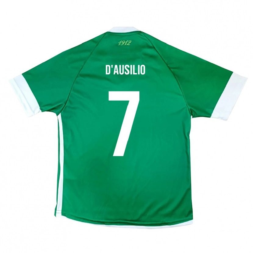 Danxen Hombre Camiseta Michele D'ausilio #7 Verde Blanco 1ª Equipación 2025/26 La Camisa México