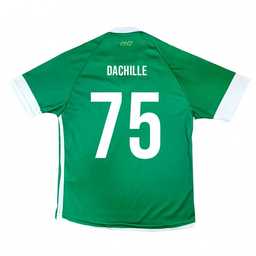 Danxen Hombre Camiseta Domenico Dachille #75 Verde Blanco 1ª Equipación 2025/26 La Camisa México