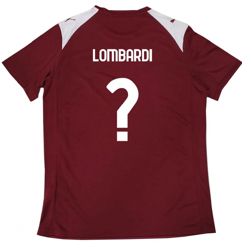 Danxen Hombre Camiseta Lorenzo Lombardi #0 Borgoña Blanco 1ª Equipación 2025/26 La Camisa México