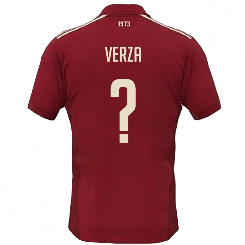 Danxen Hombre Camiseta Leonardo Verza #0 Borgoña Blanco 1ª Equipación 2025/26 La Camisa México
