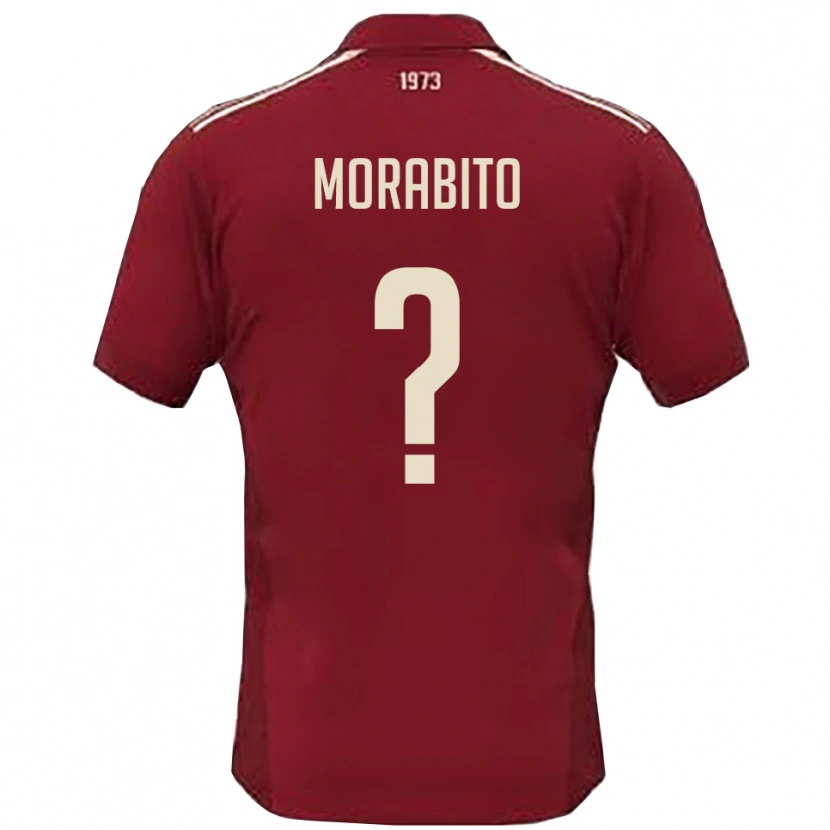 Danxen Hombre Camiseta Francesco Morabito #0 Borgoña Blanco 1ª Equipación 2025/26 La Camisa México
