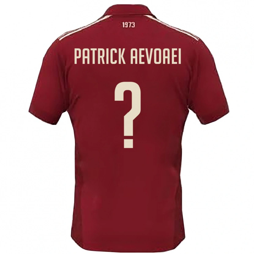 Danxen Hombre Camiseta Denis Patrick Aevoaei #0 Borgoña Blanco 1ª Equipación 2025/26 La Camisa México