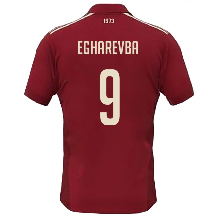 Danxen Hombre Camiseta Destiny Egharevba #9 Borgoña Blanco 1ª Equipación 2025/26 La Camisa México