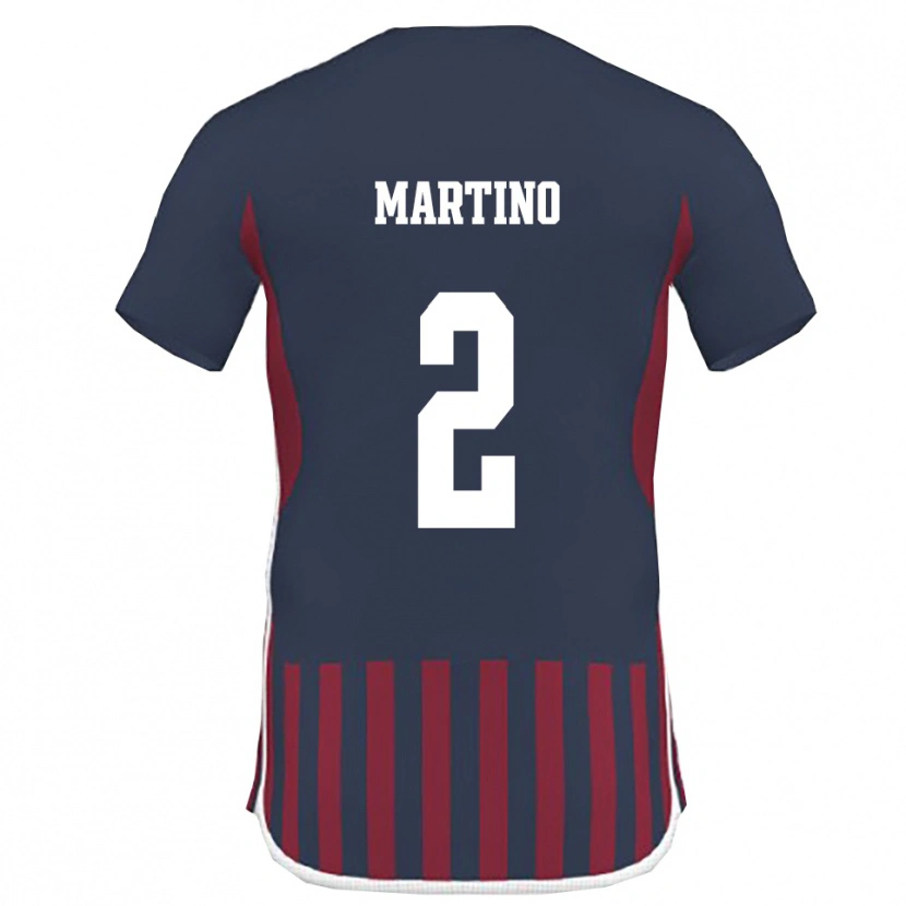 Danxen Hombre Camiseta Simone Martino #2 Marino Rojo 1ª Equipación 2025/26 La Camisa México