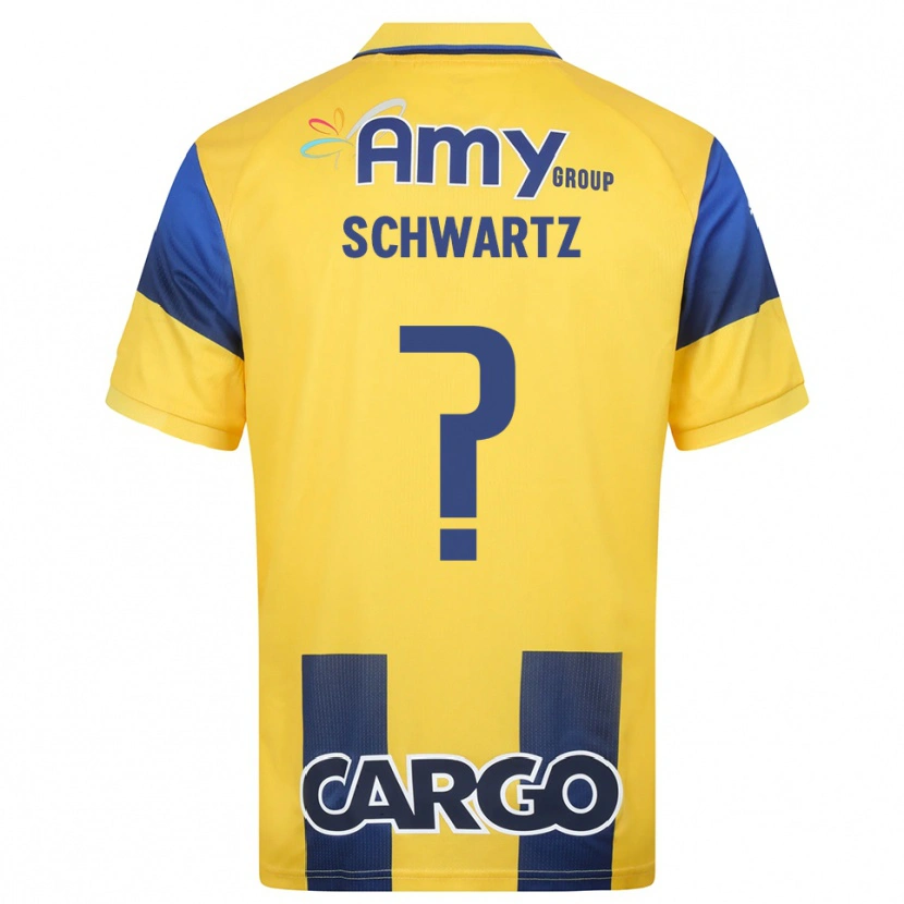Danxen Hombre Camiseta Noam Schwartz #0 Amarillo Marino 1ª Equipación 2025/26 La Camisa México