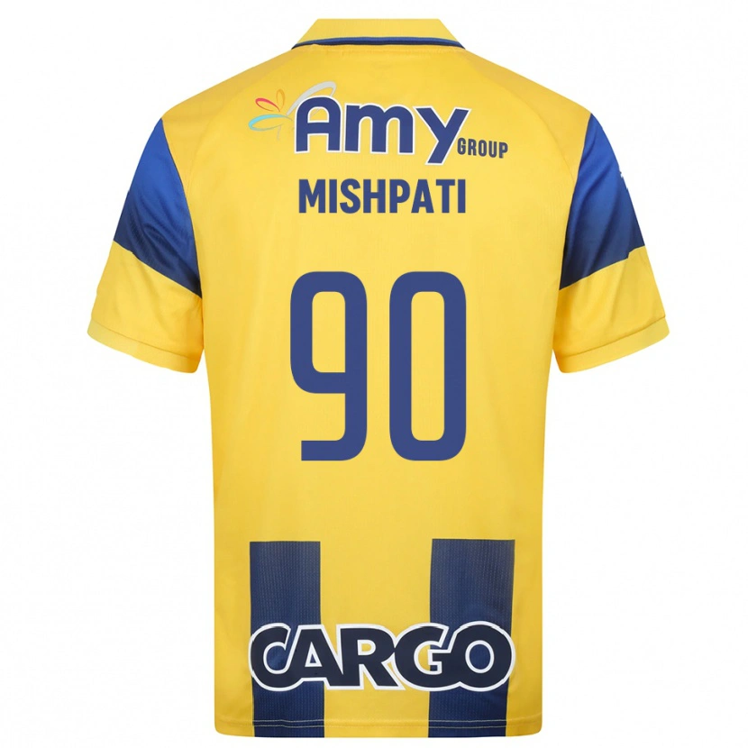 Danxen Hombre Camiseta Roi Mishpati #90 Amarillo Marino 1ª Equipación 2025/26 La Camisa México