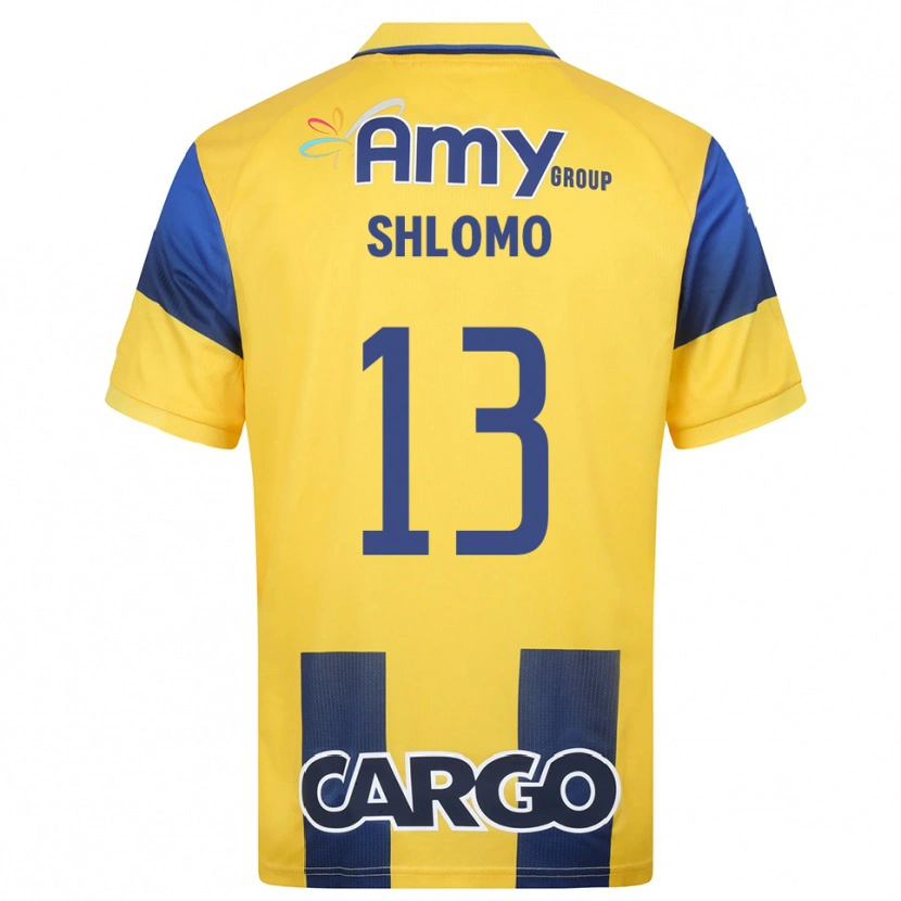Danxen Hombre Camiseta Raz Shlomo #13 Amarillo Marino 1ª Equipación 2025/26 La Camisa México