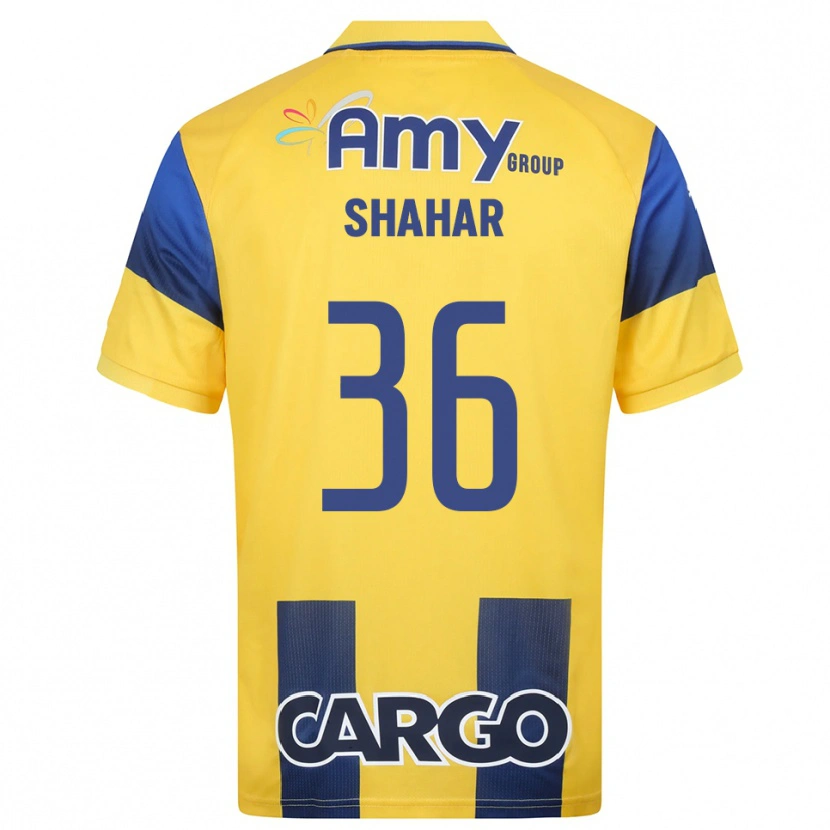 Danxen Hombre Camiseta Ido Shahar #36 Amarillo Marino 1ª Equipación 2025/26 La Camisa México