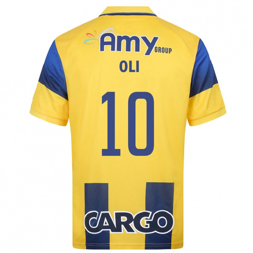 Danxen Hombre Camiseta Ido Oli #10 Amarillo Marino 1ª Equipación 2025/26 La Camisa México