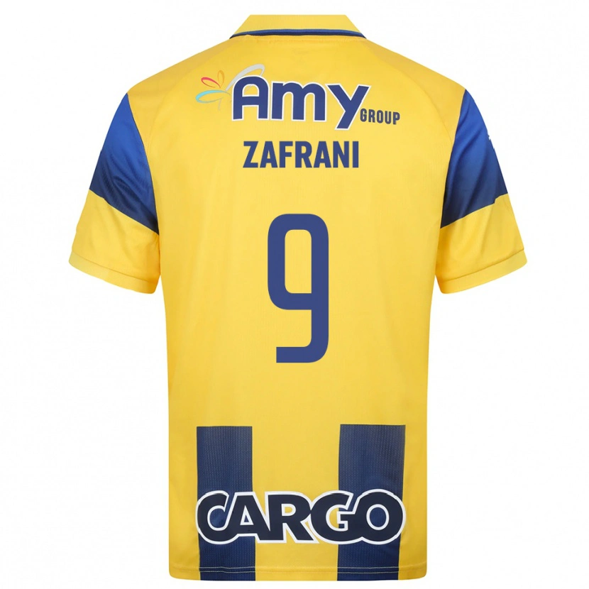 Danxen Hombre Camiseta Itay Zafrani #9 Amarillo Marino 1ª Equipación 2025/26 La Camisa México