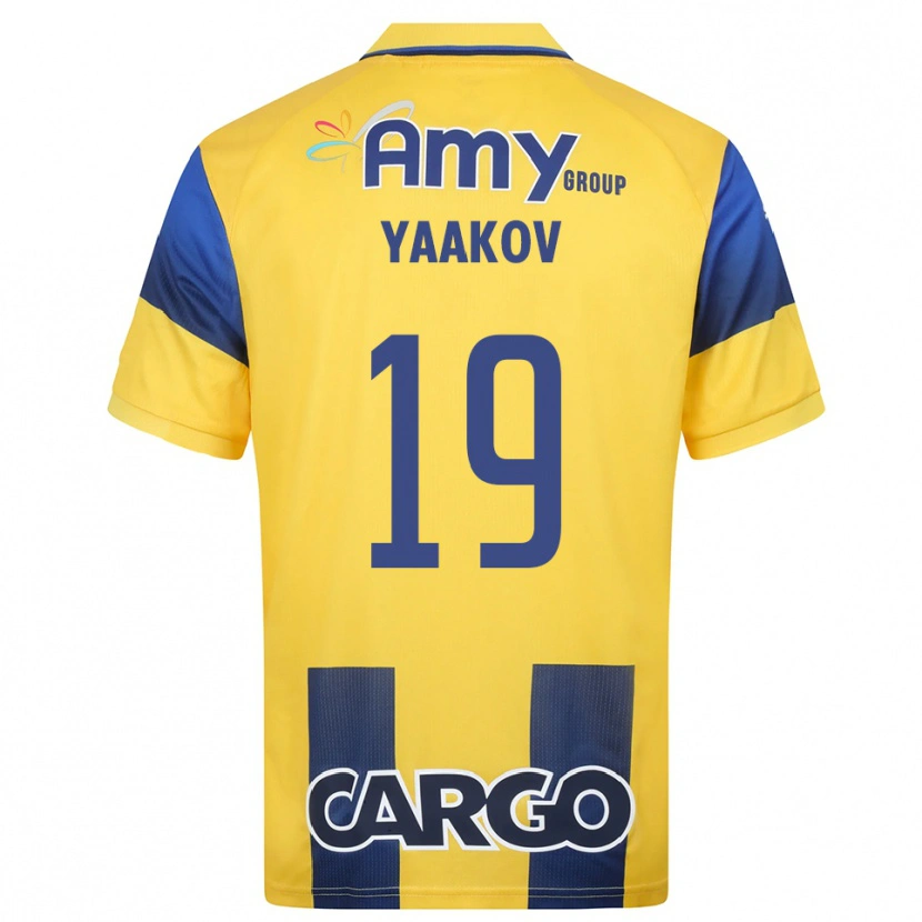 Danxen Hombre Camiseta Noam Yaakov #19 Amarillo Marino 1ª Equipación 2025/26 La Camisa México