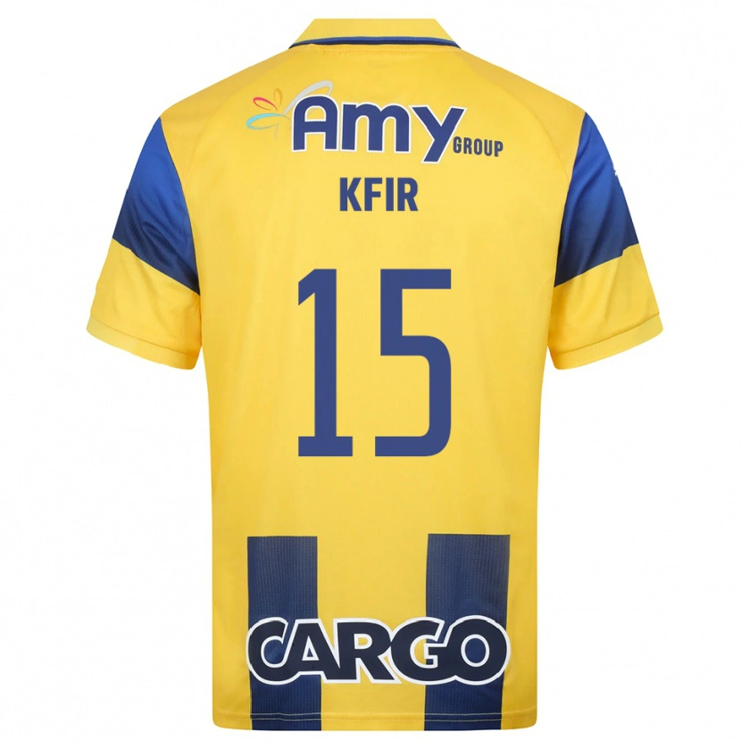 Danxen Hombre Camiseta Yuval Kfir #15 Amarillo Marino 1ª Equipación 2025/26 La Camisa México