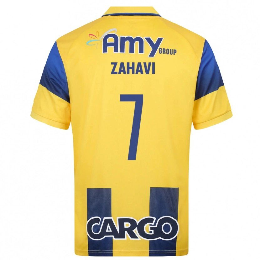 Danxen Hombre Camiseta Eran Zahavi #7 Amarillo Marino 1ª Equipación 2025/26 La Camisa México