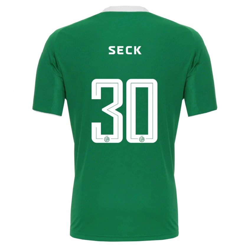Danxen Hombre Camiseta Abdoulaye Seck #30 Verde Blanco 1ª Equipación 2025/26 La Camisa México