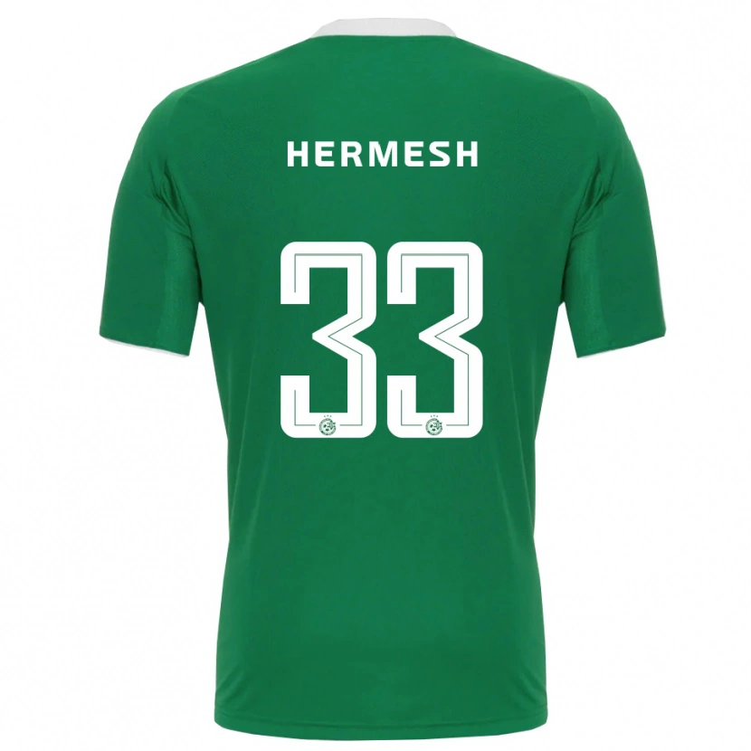 Danxen Hombre Camiseta Liam Hermesh #33 Verde Blanco 1ª Equipación 2025/26 La Camisa México