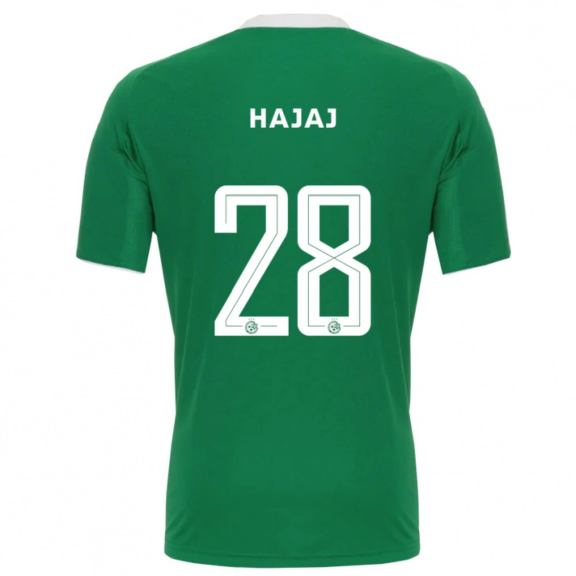 Danxen Hombre Camiseta Ilay Hajaj #28 Verde Blanco 1ª Equipación 2025/26 La Camisa México