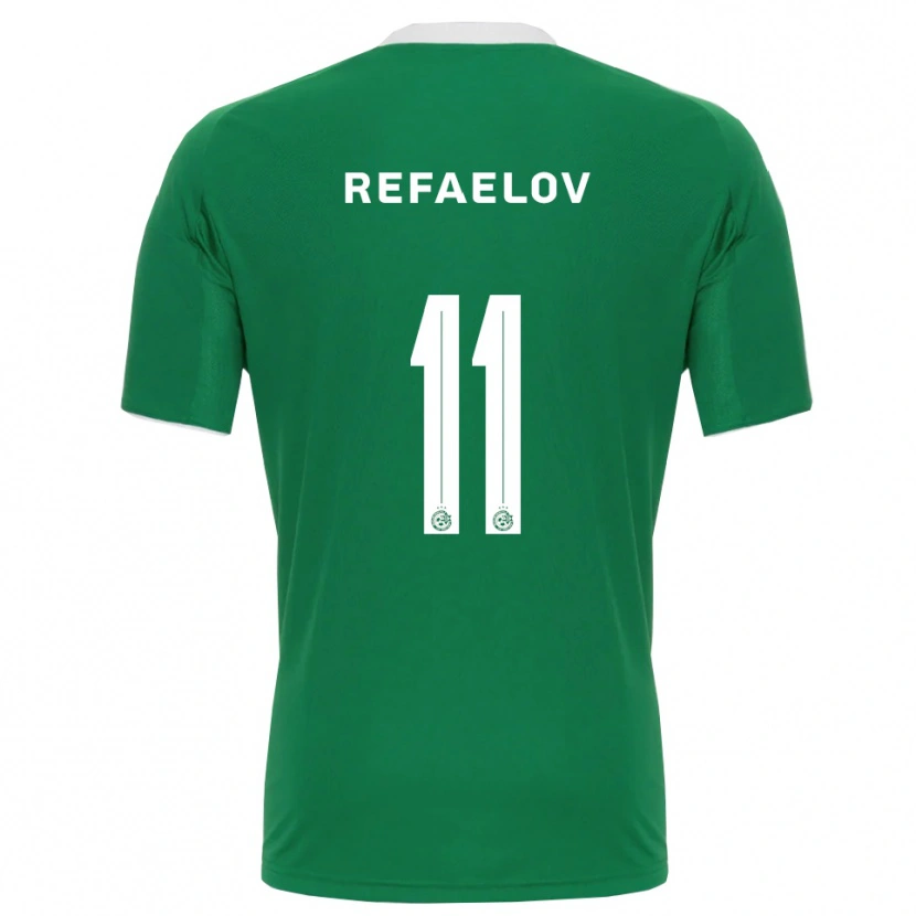 Danxen Hombre Camiseta Lior Refaelov #11 Verde Blanco 1ª Equipación 2025/26 La Camisa México