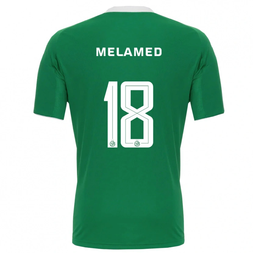 Danxen Hombre Camiseta Guy Melamed #18 Verde Blanco 1ª Equipación 2025/26 La Camisa México