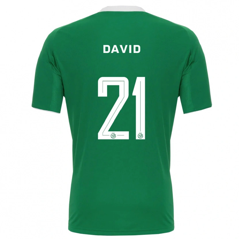 Danxen Hombre Camiseta Dean David #21 Verde Blanco 1ª Equipación 2025/26 La Camisa México