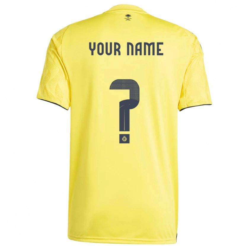 Danxen Hombre Camiseta Su Nombre #0 Amarillo Negro 1ª Equipación 2025/26 La Camisa México