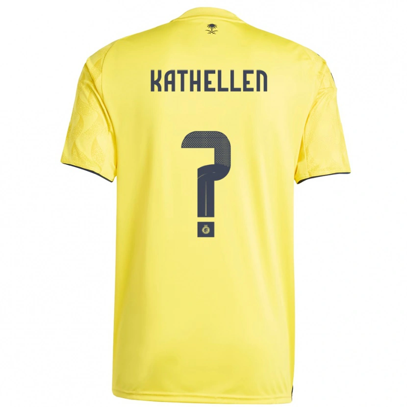 Danxen Hombre Camiseta Kathellen #0 Amarillo Negro 1ª Equipación 2025/26 La Camisa México