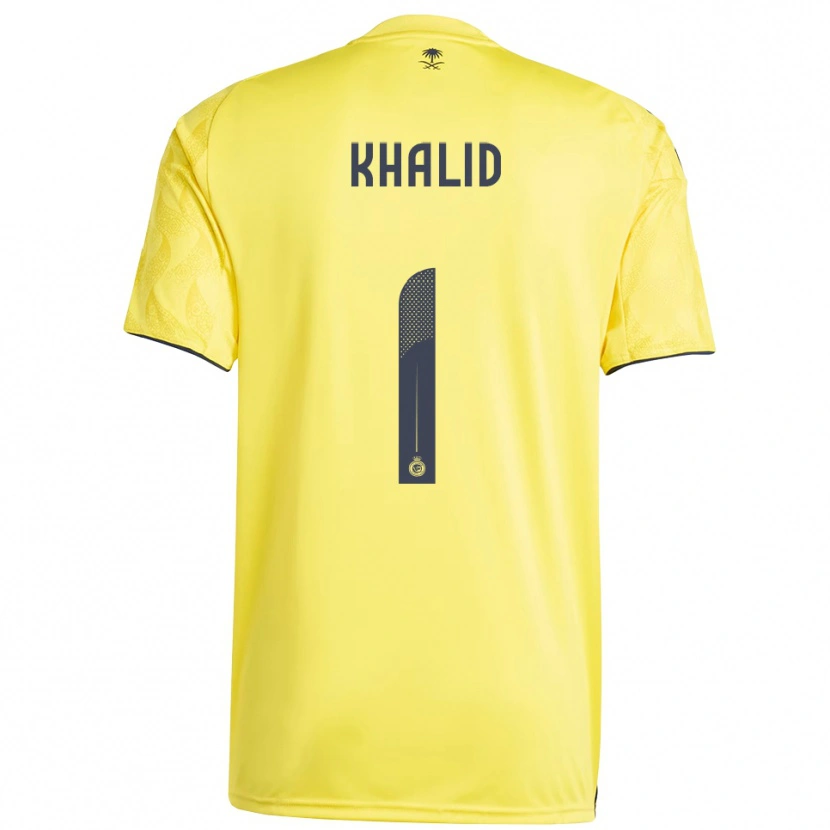 Danxen Hombre Camiseta Sara Khalid #1 Amarillo Negro 1ª Equipación 2025/26 La Camisa México