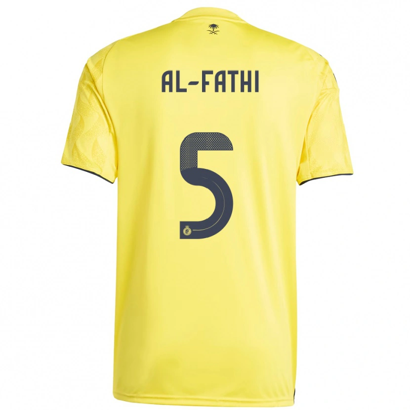 Danxen Hombre Camiseta Layan Al-Fathi #5 Amarillo Negro 1ª Equipación 2025/26 La Camisa México