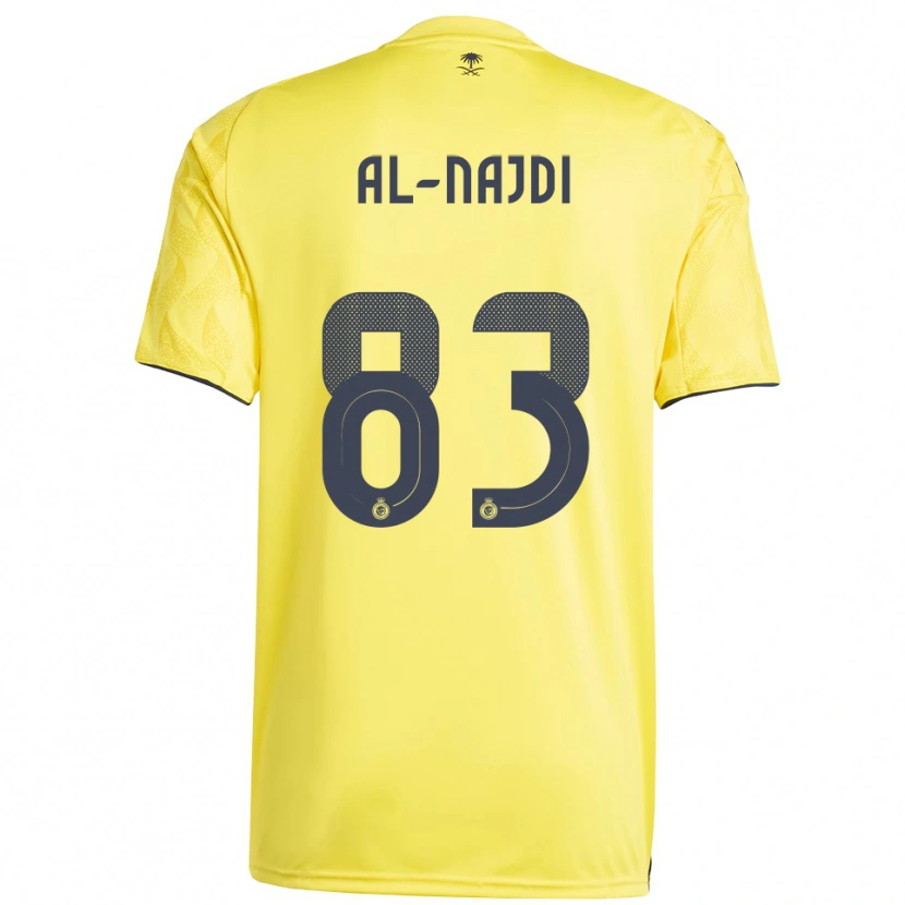 Danxen Hombre Camiseta Salem Al-Najdi #83 Amarillo Negro 1ª Equipación 2025/26 La Camisa México