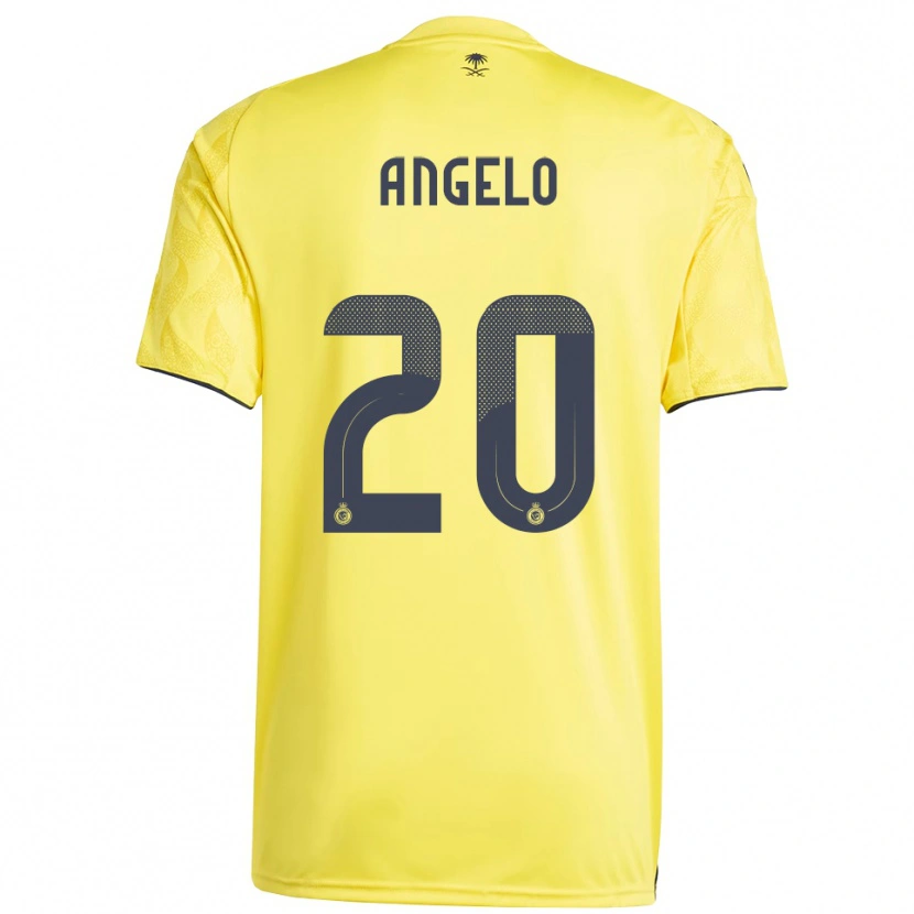 Danxen Hombre Camiseta Ângelo #20 Amarillo Negro 1ª Equipación 2025/26 La Camisa México