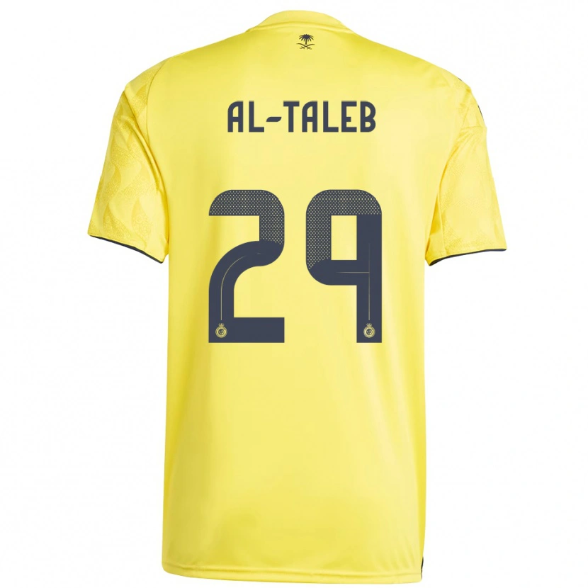 Danxen Hombre Camiseta Fahad Al-Taleb #29 Amarillo Negro 1ª Equipación 2025/26 La Camisa México