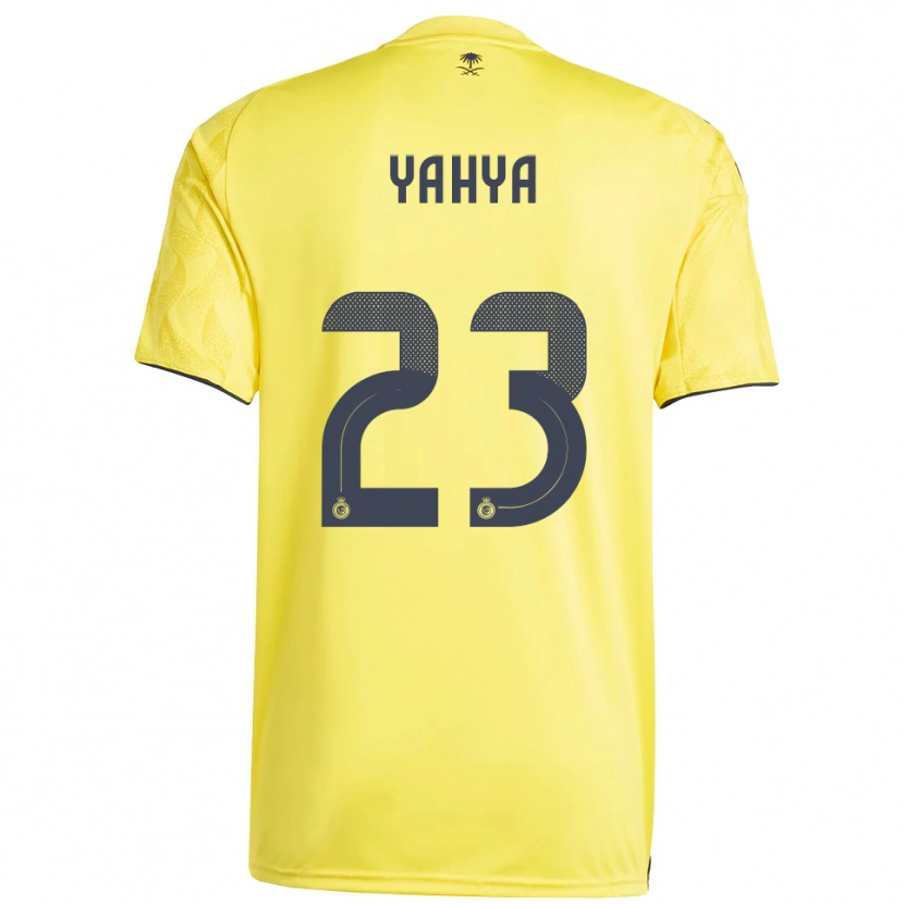 Danxen Hombre Camiseta Ayman Yahya #23 Amarillo Negro 1ª Equipación 2025/26 La Camisa México