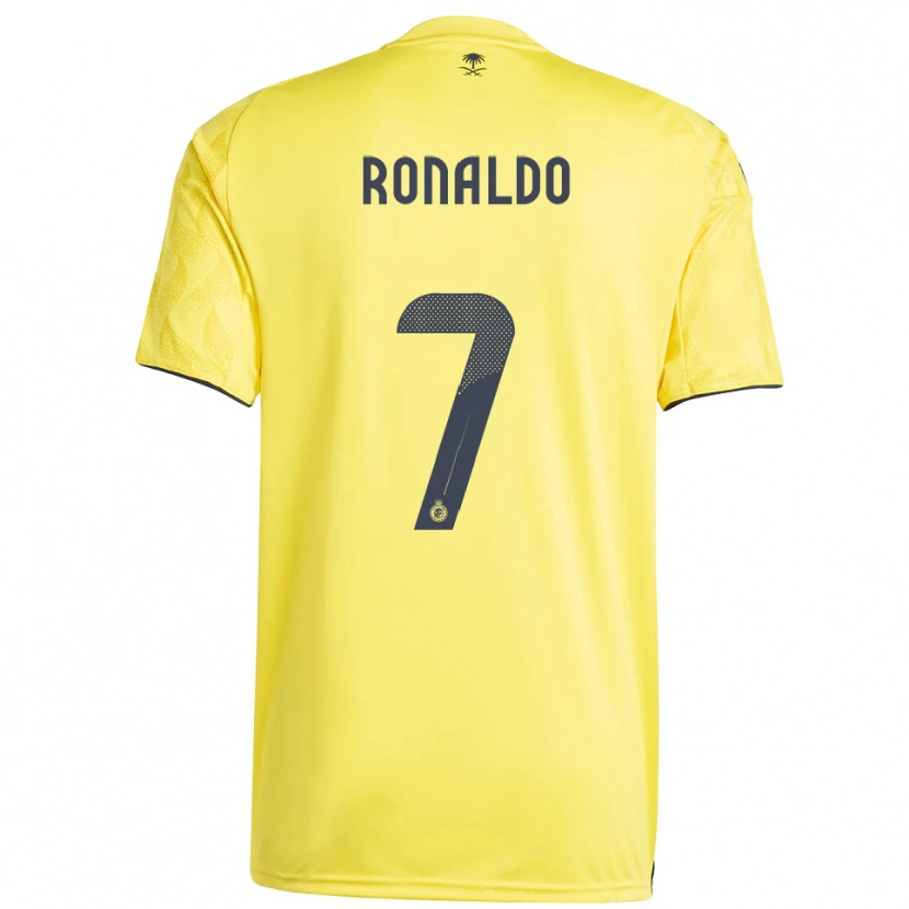 Danxen Hombre Camiseta Cristiano Ronaldo #7 Amarillo Negro 1ª Equipación 2025/26 La Camisa México