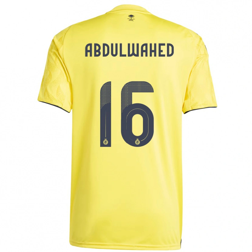 Danxen Hombre Camiseta Ghader Abdulwahed #16 Amarillo Negro 1ª Equipación 2025/26 La Camisa México