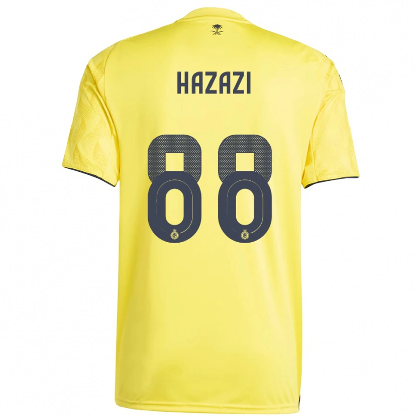 Danxen Hombre Camiseta Bassam Hazzazi #88 Amarillo Negro 1ª Equipación 2025/26 La Camisa México